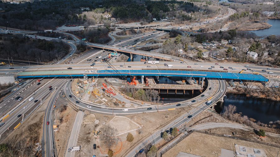 Newton-Weston Bridge Bundle, I-90 and I-95 Interchange, photo 2