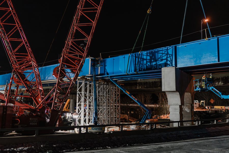Newton-Weston Bridge Bundle, I-90 and I-95 Interchange, photo 3
